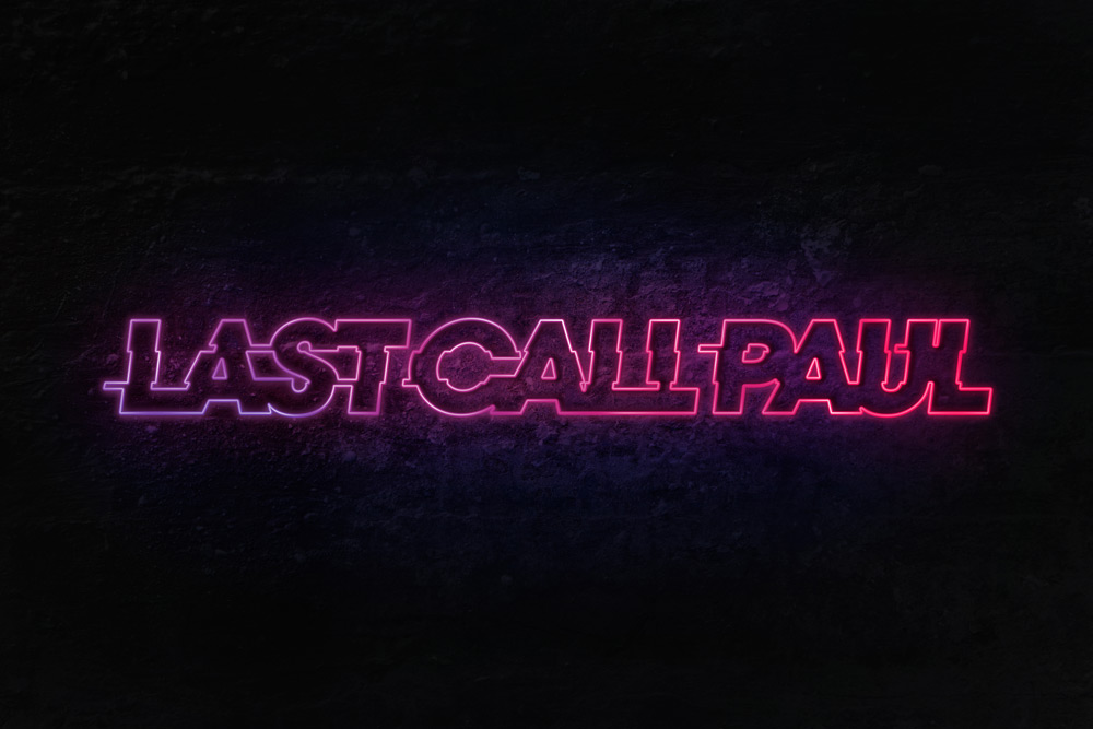 Last Call Paul Logo Neon