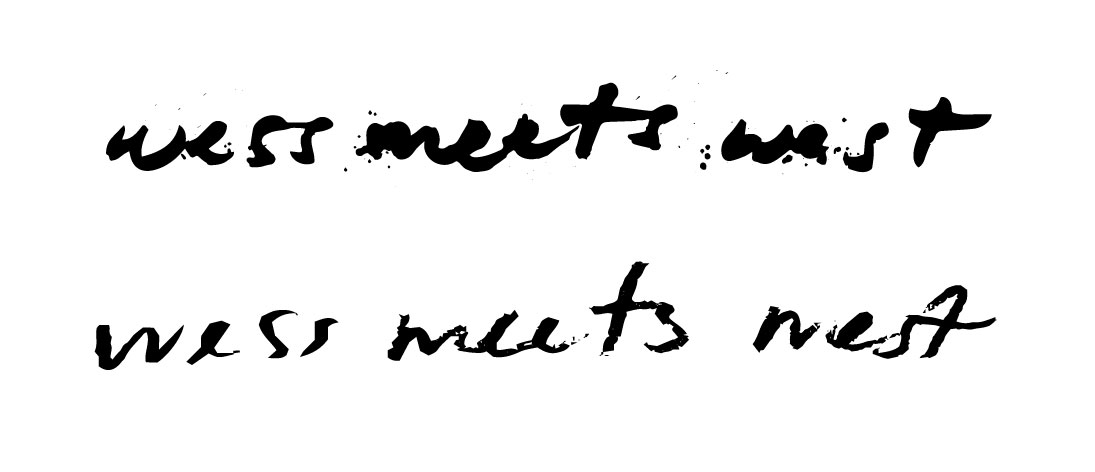 Wess Meets West Handwritten Logos